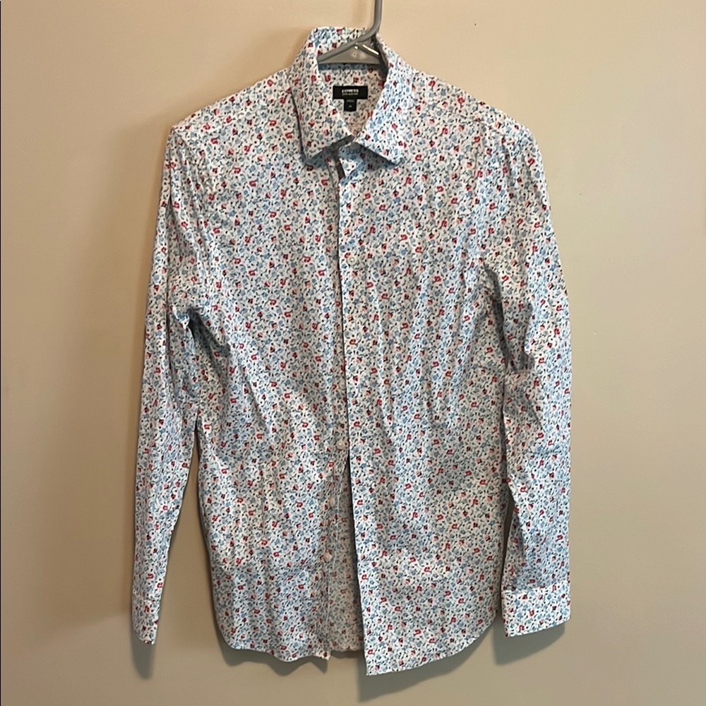 Express Dress Shirt with Floral Design